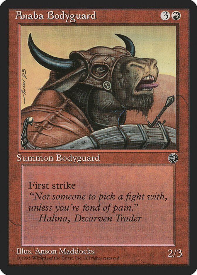 Anaba Bodyguard card front