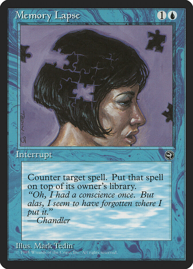 Memory Lapse card front