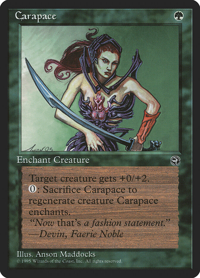 Carapace card front