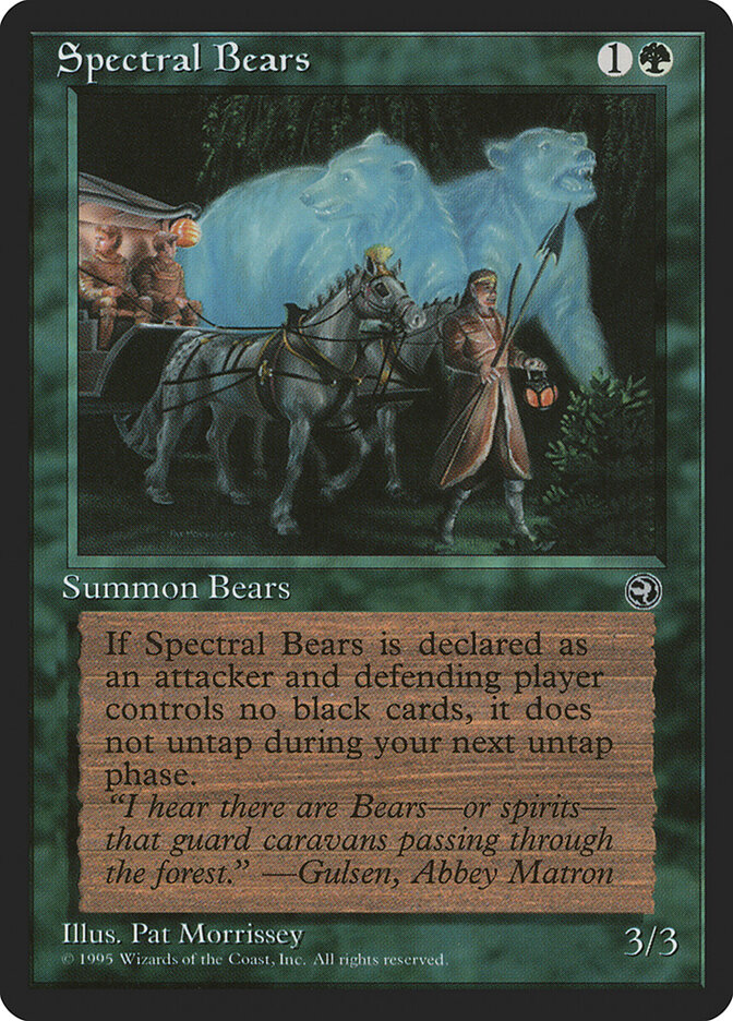 Spectral Bears card front