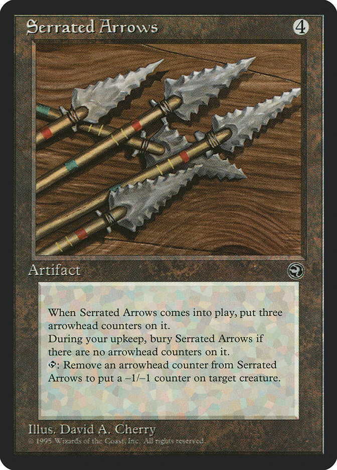 Serrated Arrows card front