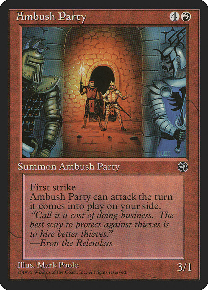 Ambush Party card front