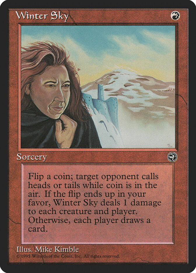 Winter Sky card front