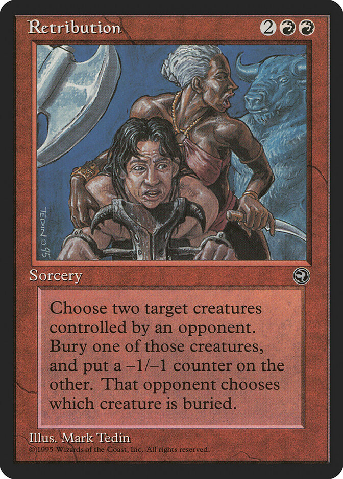 Retribution card front