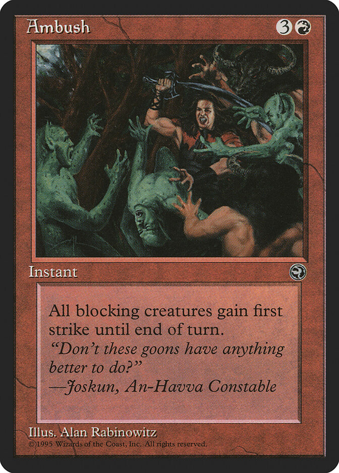 Ambush card front