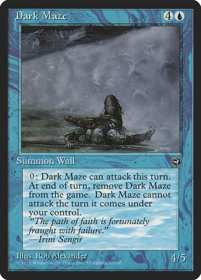 Dark Maze card front