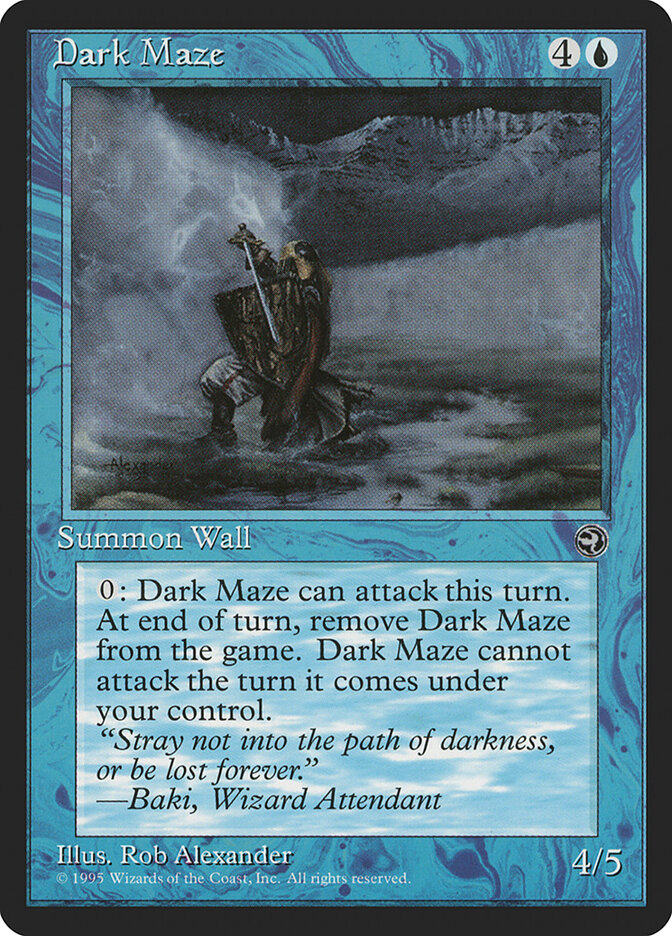 Dark Maze card front