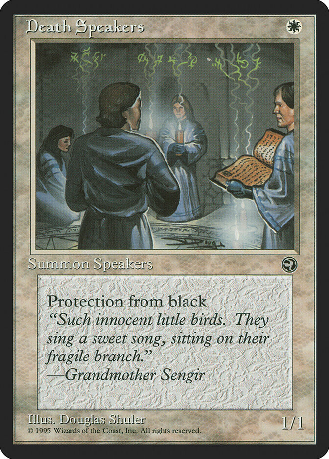 Death Speakers card front