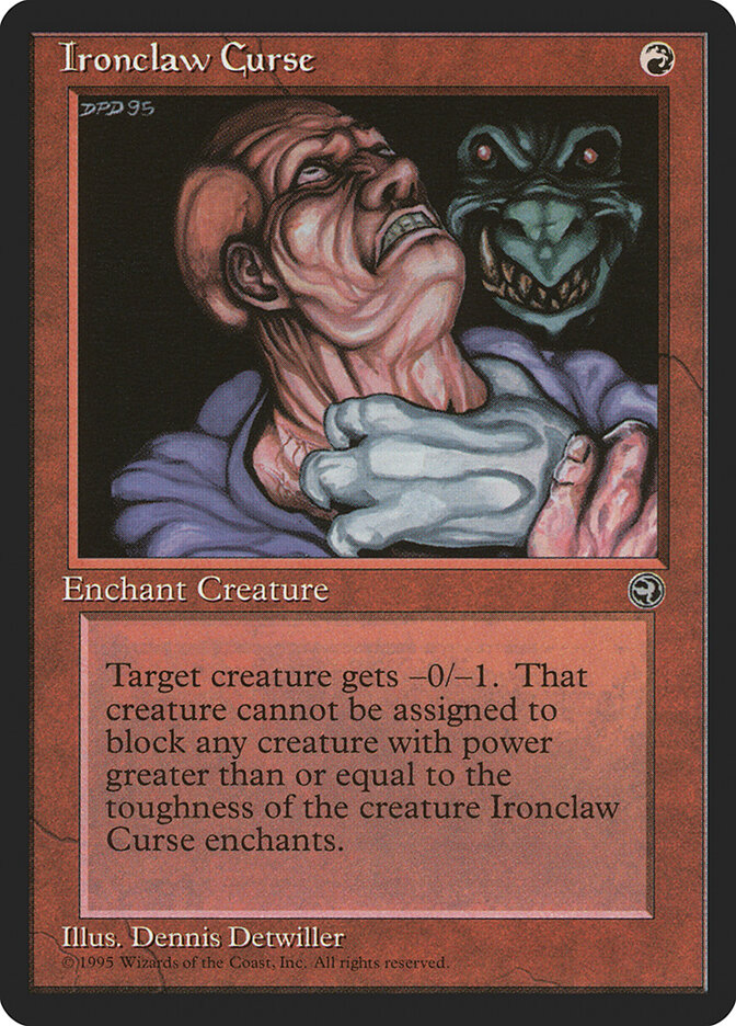Ironclaw Curse card front