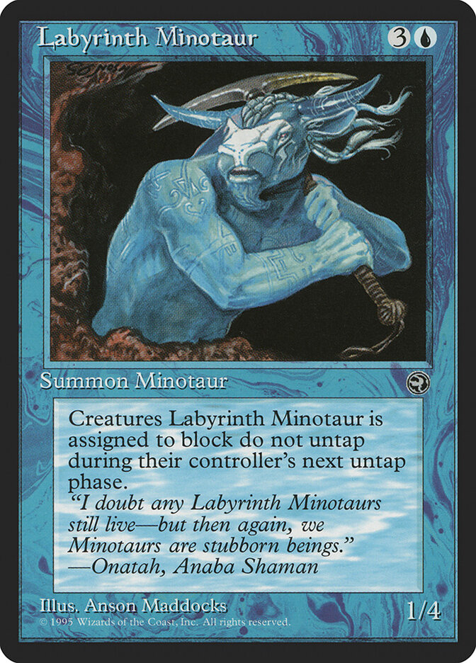 Labyrinth Minotaur card front