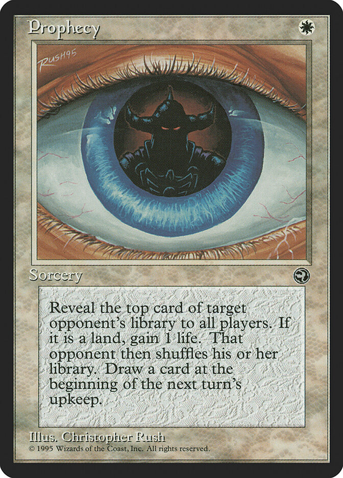 Prophecy card front
