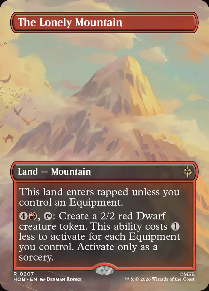 The Lonely Mountain card front