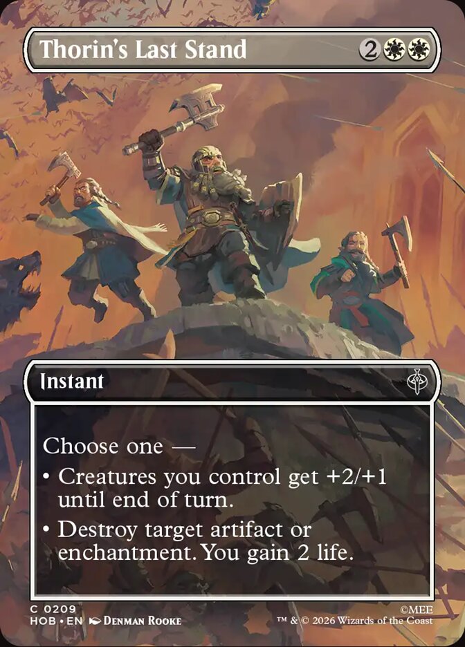 Thorin's Last Stand card front