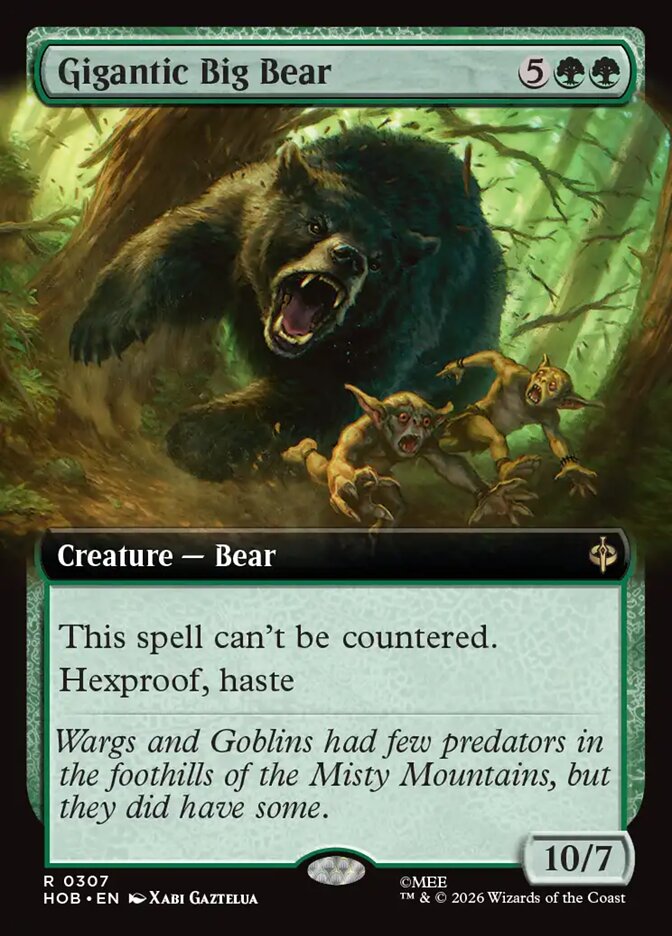 Gigantic Big Bear card front