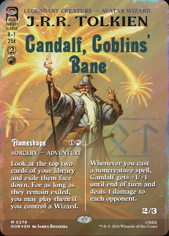 Gandalf, Goblins' Bane card front