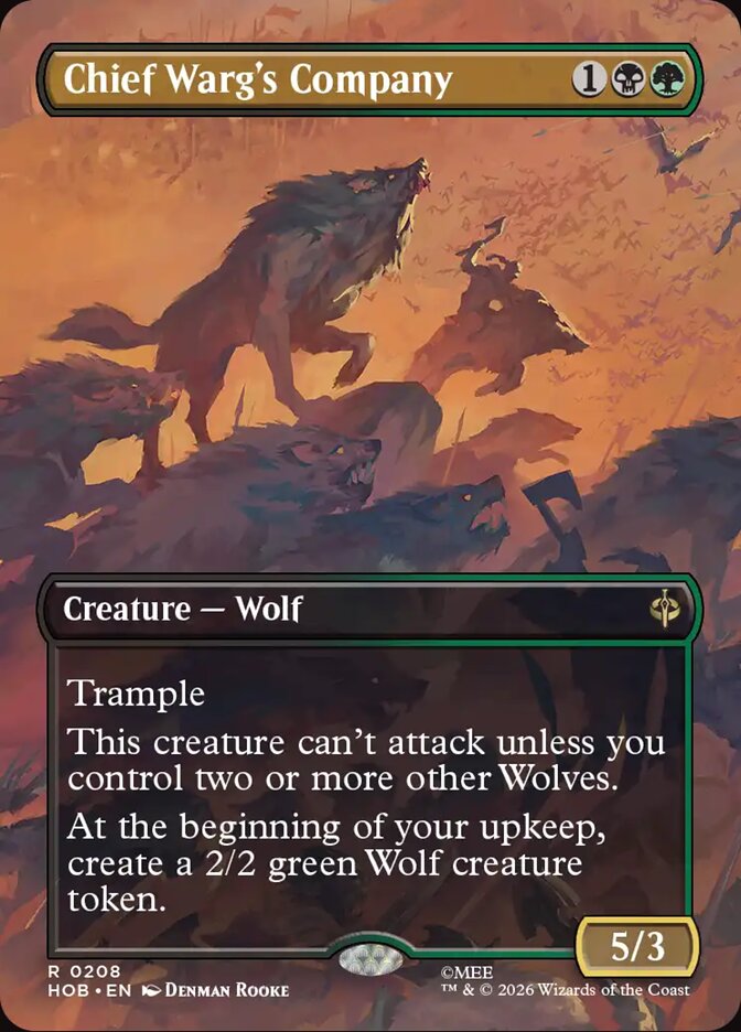 Chief Warg's Company card front