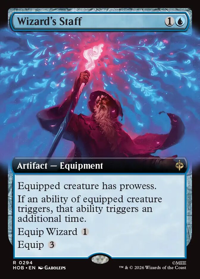 Wizard's Staff card front