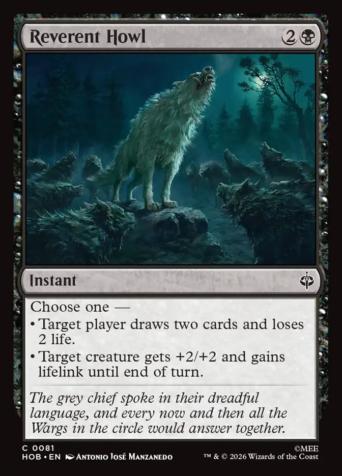 Reverent Howl card front