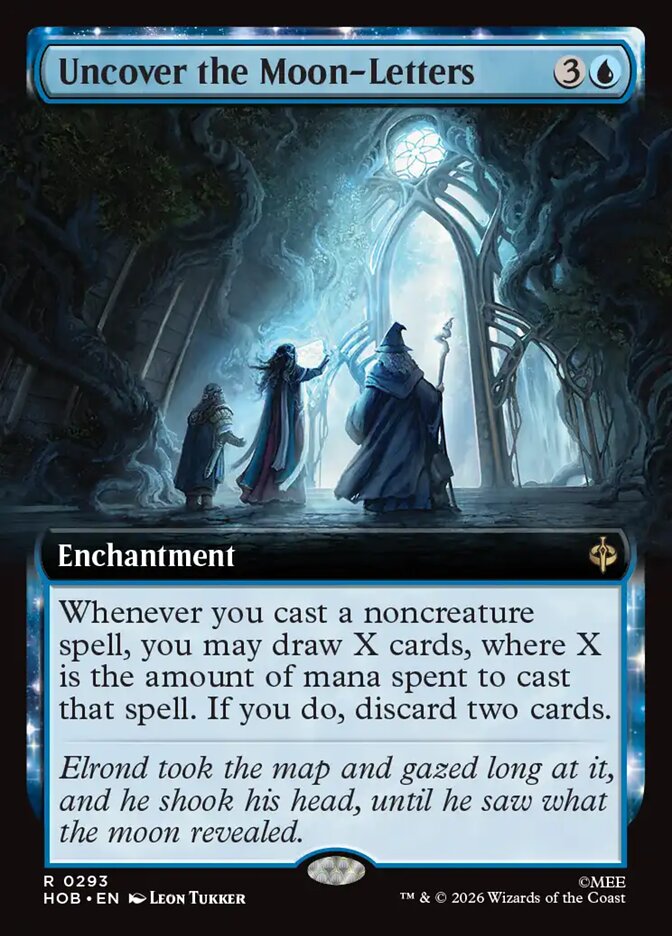 Uncover the Moon-Letters card front