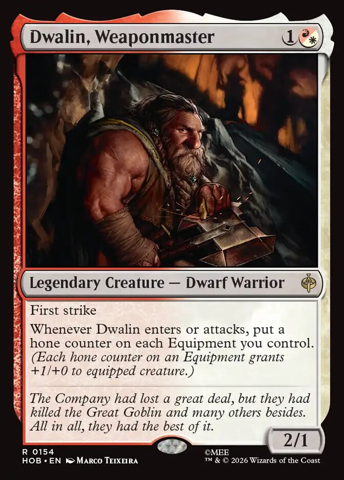 Dwalin, Weaponmaster card front