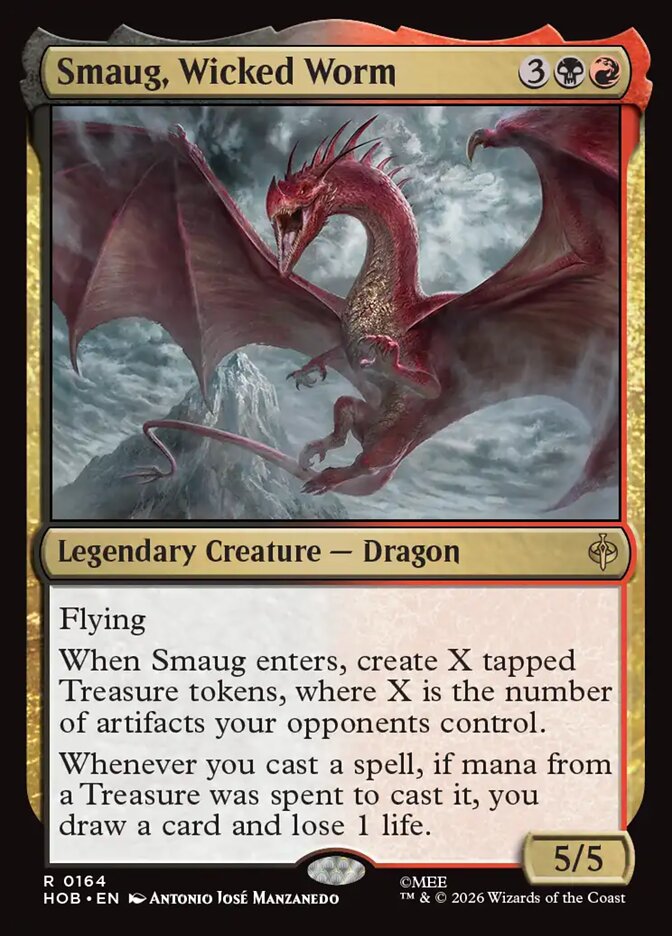 Smaug, Wicked Worm card front