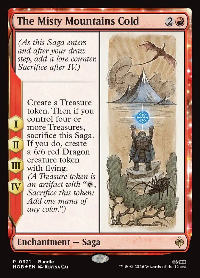 The Misty Mountains Cold card front