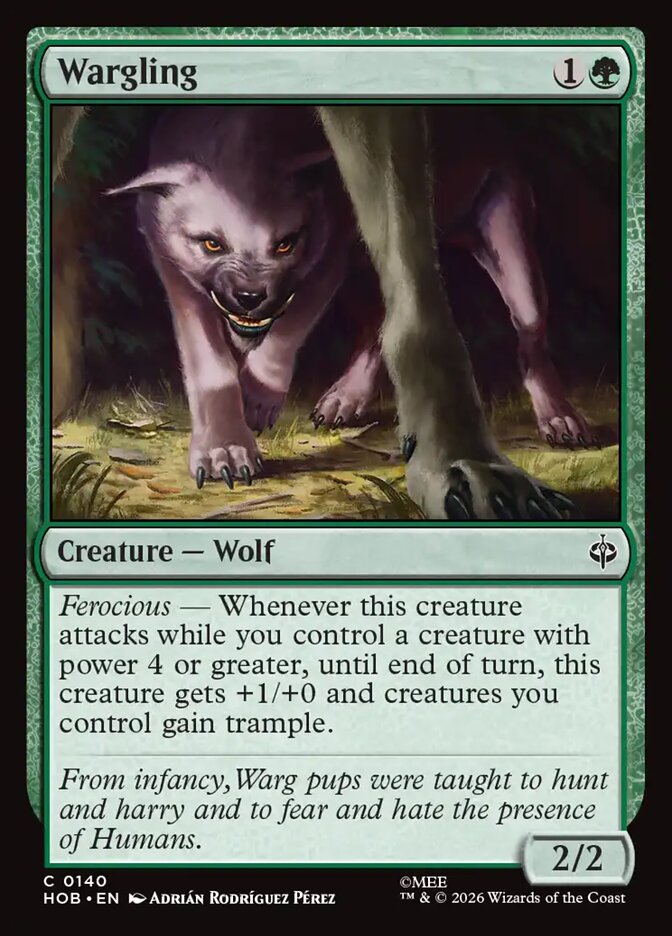 Wargling card front