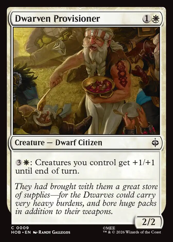 Dwarven Provisioner card front