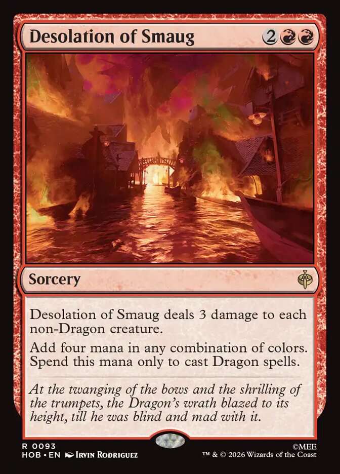 Desolation of Smaug card front