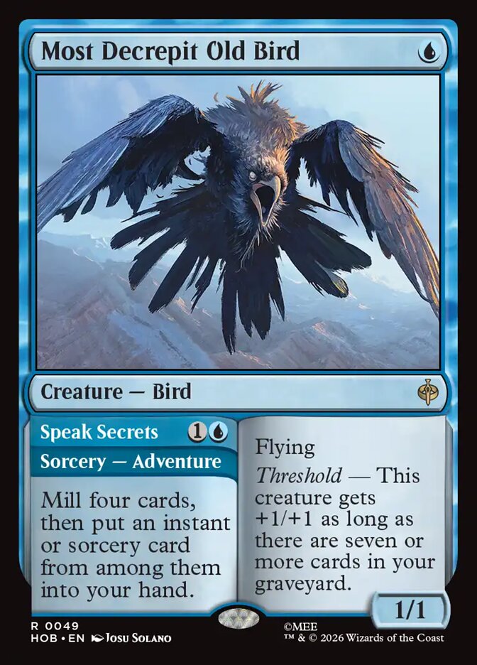 Most Decrepit Old Bird card front
