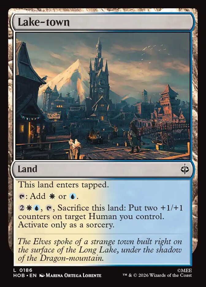 Lake-town card front