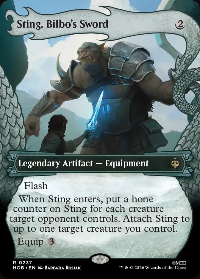 Sting, Bilbo's Sword card front