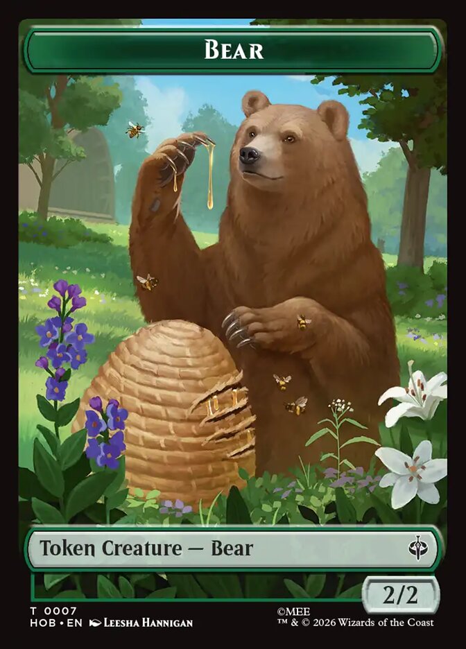 Bear card front