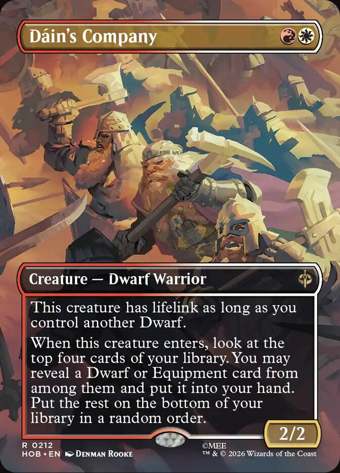 Dáin's Company card front