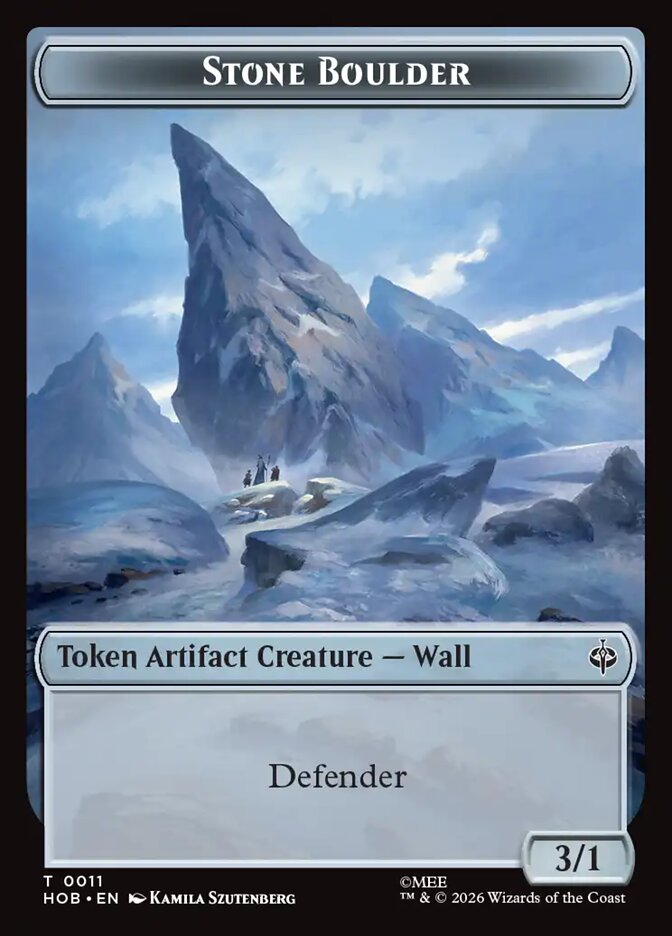 Stone Boulder card front