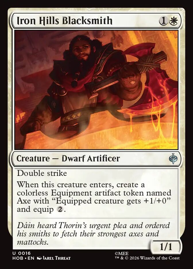 Iron Hills Blacksmith card front
