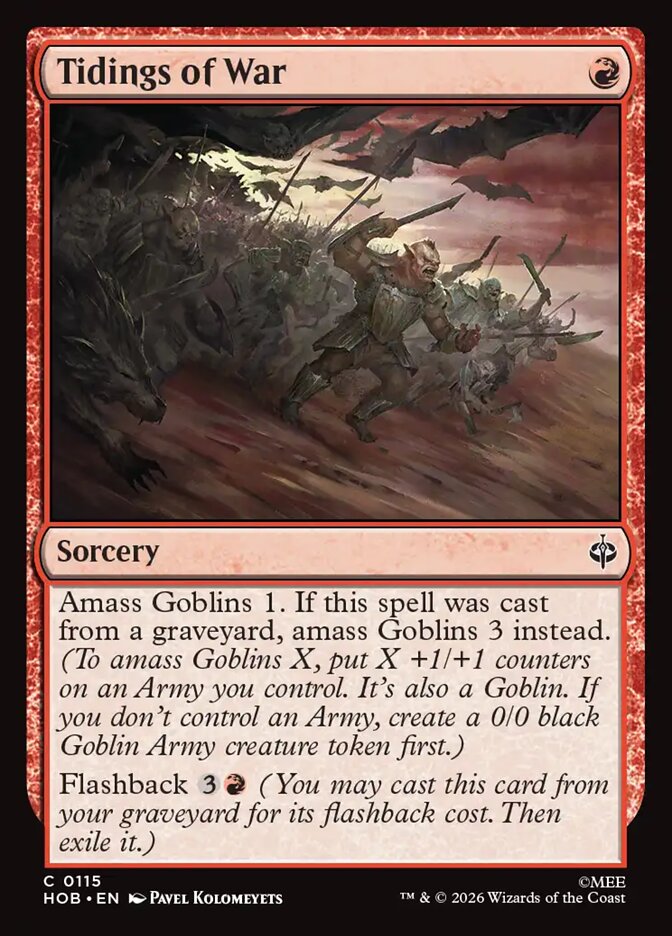 Tidings of War card front