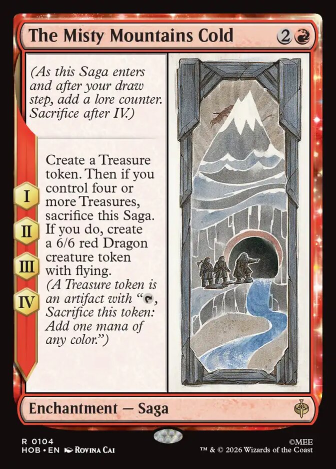The Misty Mountains Cold card front