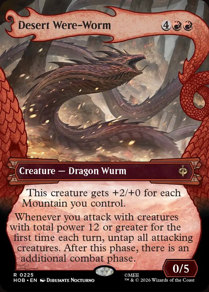 Desert Were-Worm card front