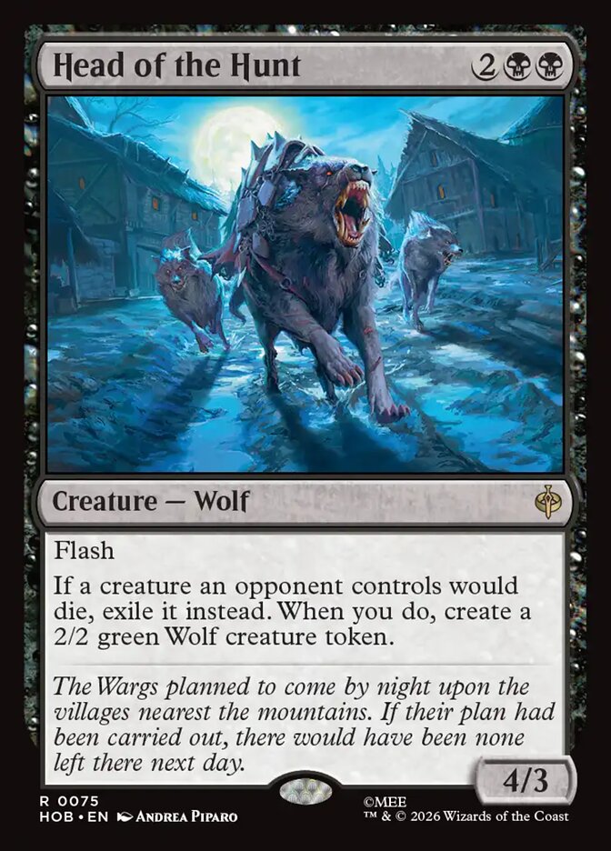 Head of the Hunt card front