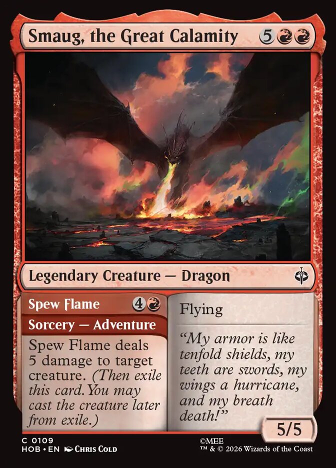 Smaug, the Great Calamity card front
