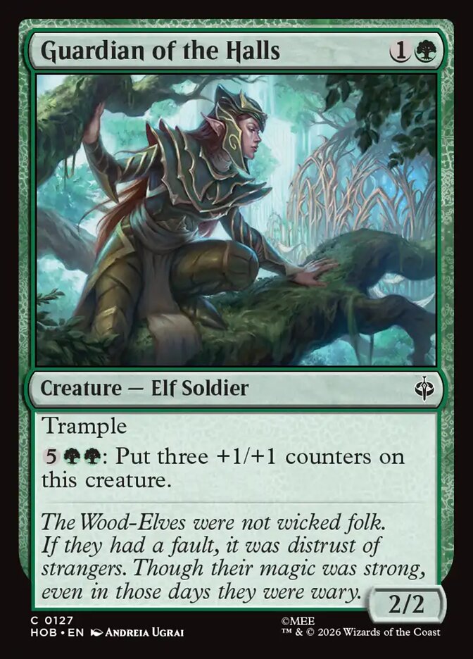 Guardian of the Halls card front