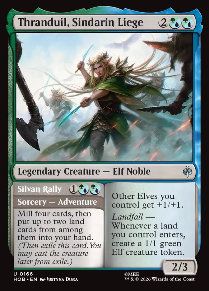 Thranduil, Sindarin Liege card front
