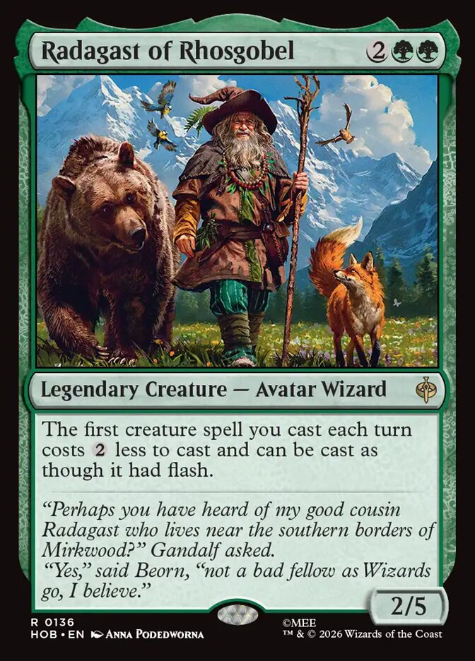 Radagast of Rhosgobel card front