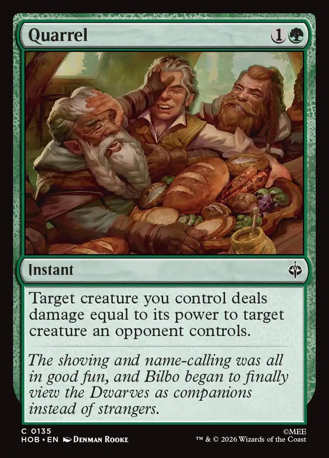 Quarrel card front