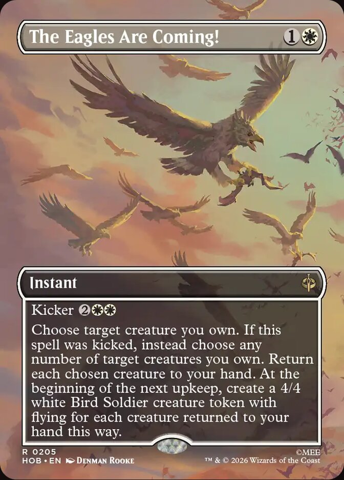 The Eagles Are Coming! card front