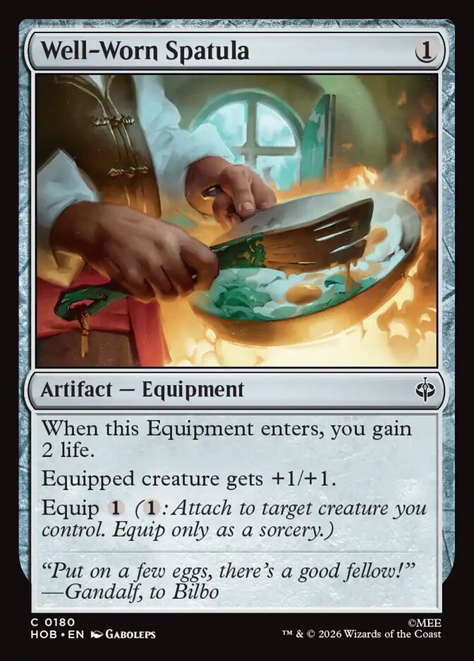Well-Worn Spatula card front