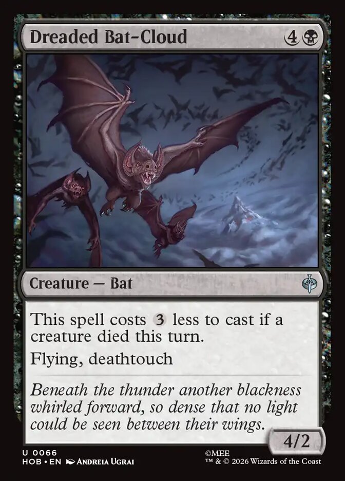 Dreaded Bat-Cloud card front