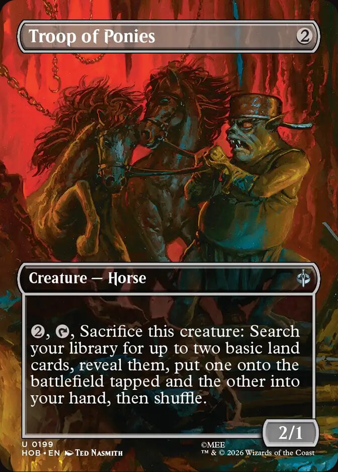 Troop of Ponies card front