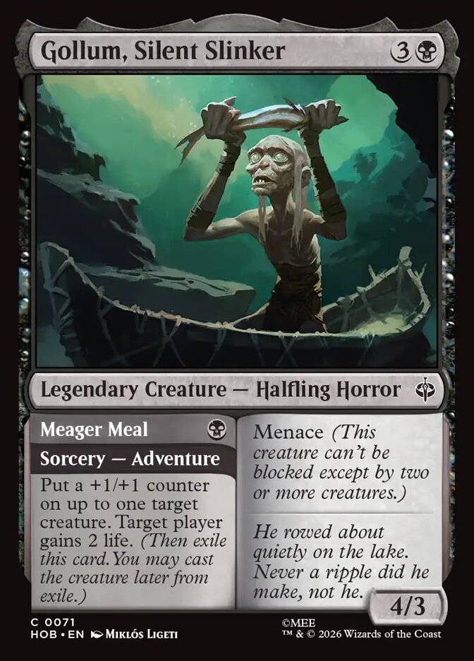 Gollum, Silent Slinker card front